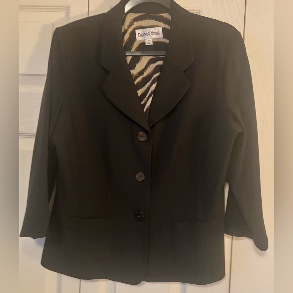 Danny & Nicole Charcoal Women's Blazer 12
